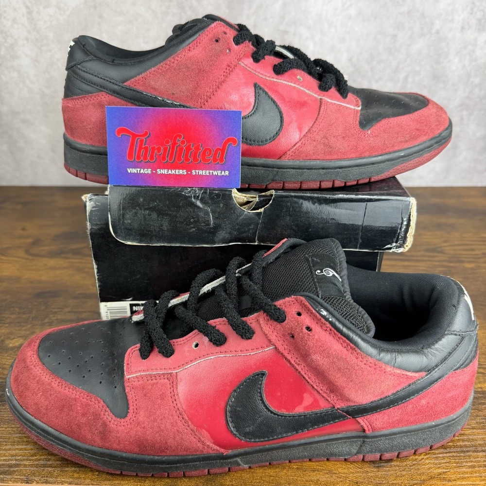 Nike SB Dunk Low Pro Milli Vanilli Size 11.5 304292-602 Red Men’s Shoes OG Rare